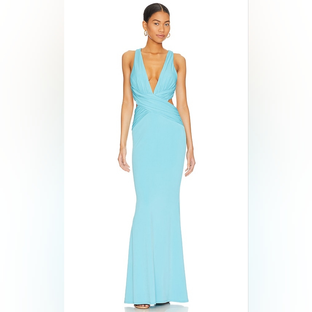 Katie May Turquoise Backless Dress
